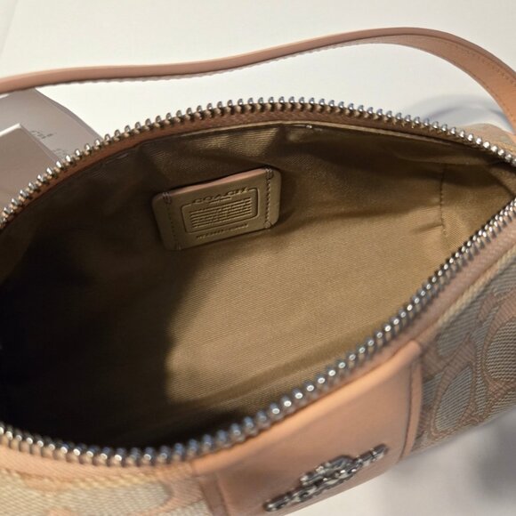 Coach NWT Nolita Barrel Bag In Signature Jacquard - Picture 6 of 6